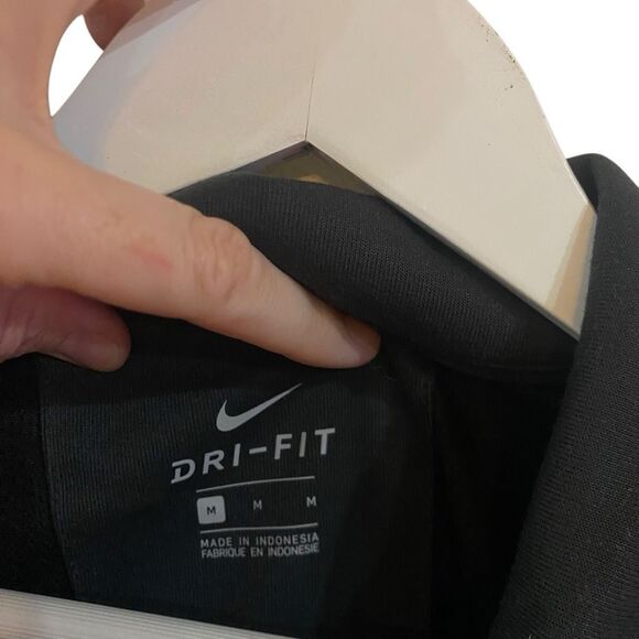 Nike Dri fit long sleeve full zip vented medium pockets black - Picture 2 of 7